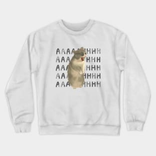 Screaming cat meme Crewneck Sweatshirt